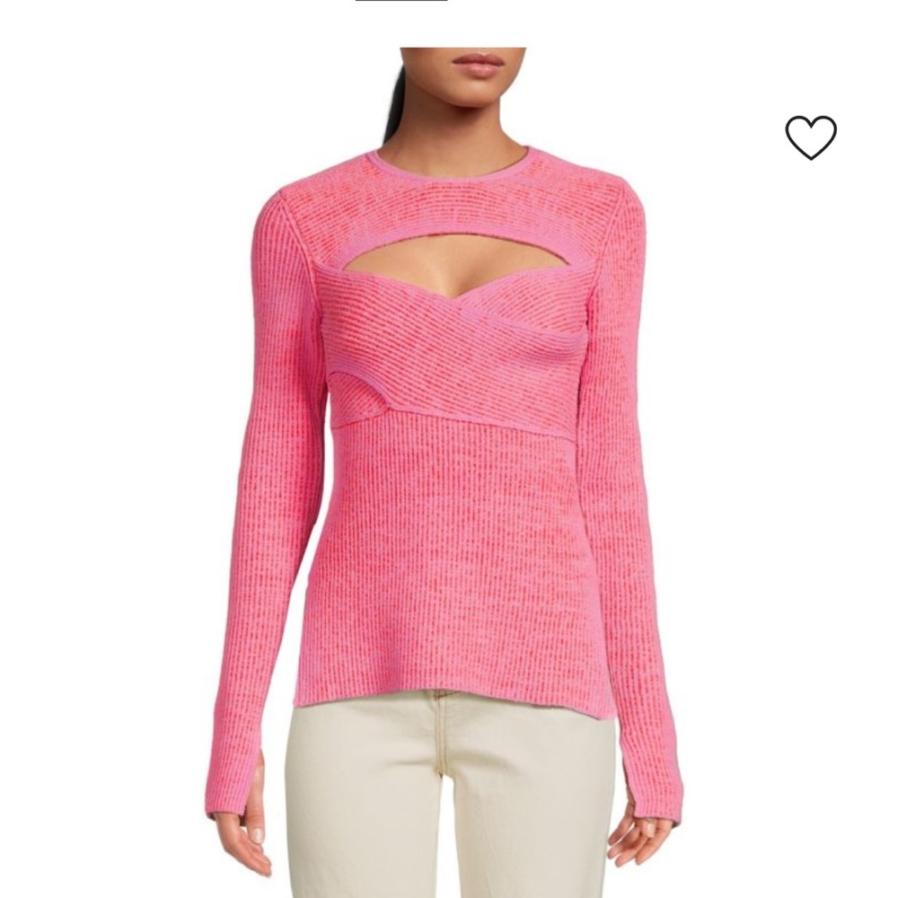 3.1PHILLIP LIM Ribbed Cutout Top